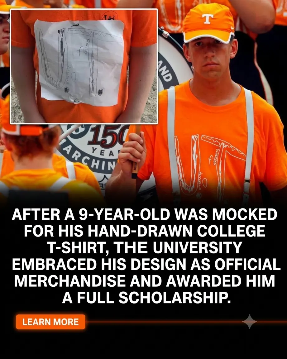 A 9-Year-Old Boy Was Bullied for His Homemade University of Tennessee Shirt—Then the University Turned His Design Into a Sensation and Offered Him a Scholarship