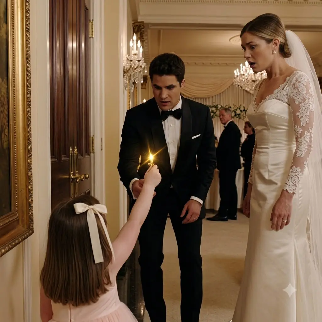 A Little Girl Heard Her Mother Behind a Locked Door at Her Father’s Wedding — Then the Bride’s Missing Letters Exposed the Truth