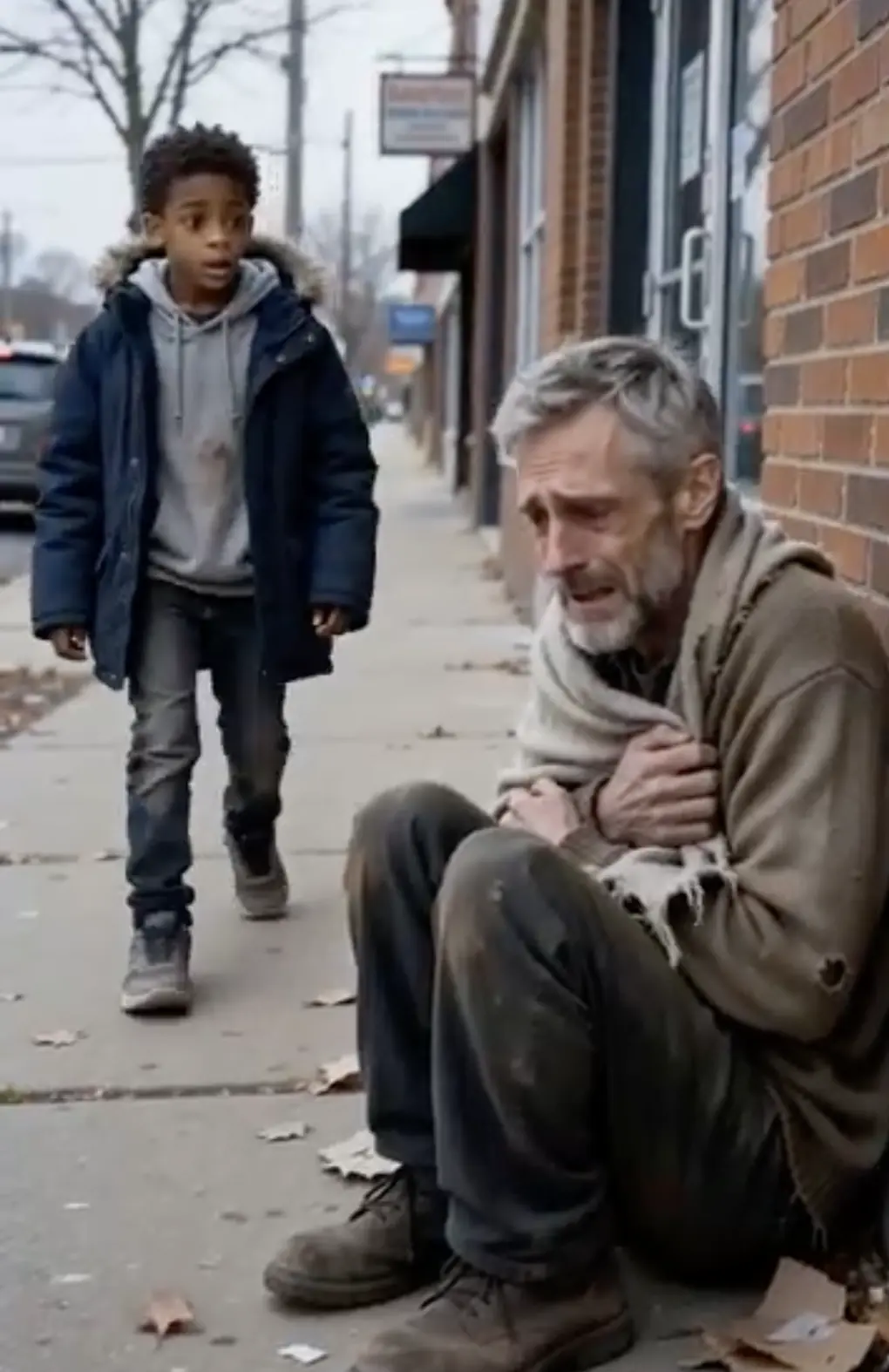 A Poor Boy Gave His Coat to a Freezing Stranger — The Surprise Waiting at the Old Man’s Office Was Not Money