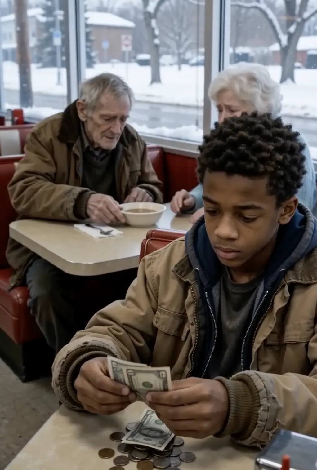 A Poor Boy Counted His Last Dollars for an Elderly Couple Who Could Not Afford Dinner — The Receipt They Left Behind Revealed a Promise Older Than He Was