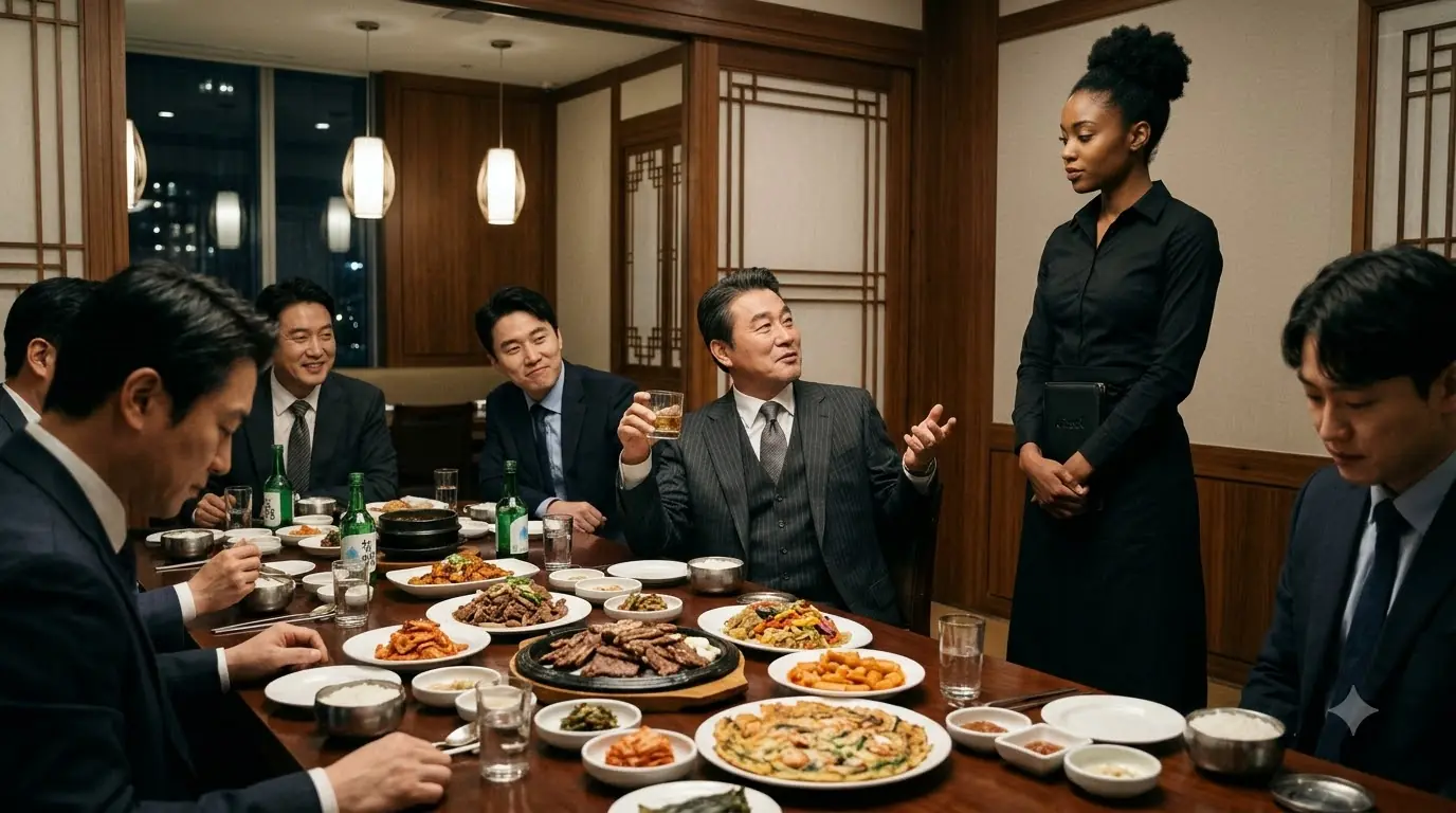 Korean Billionaire Laughed a Waitress in Korean — Then Her Answer Silenced the Entire Room