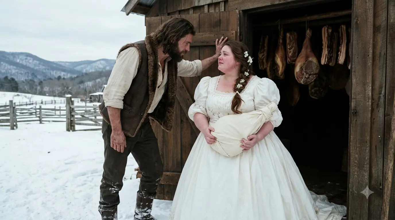 A Bride Offered Her Last Smoked Ham When the Rancher Missed Their Wedding — Then He Opened His Vest