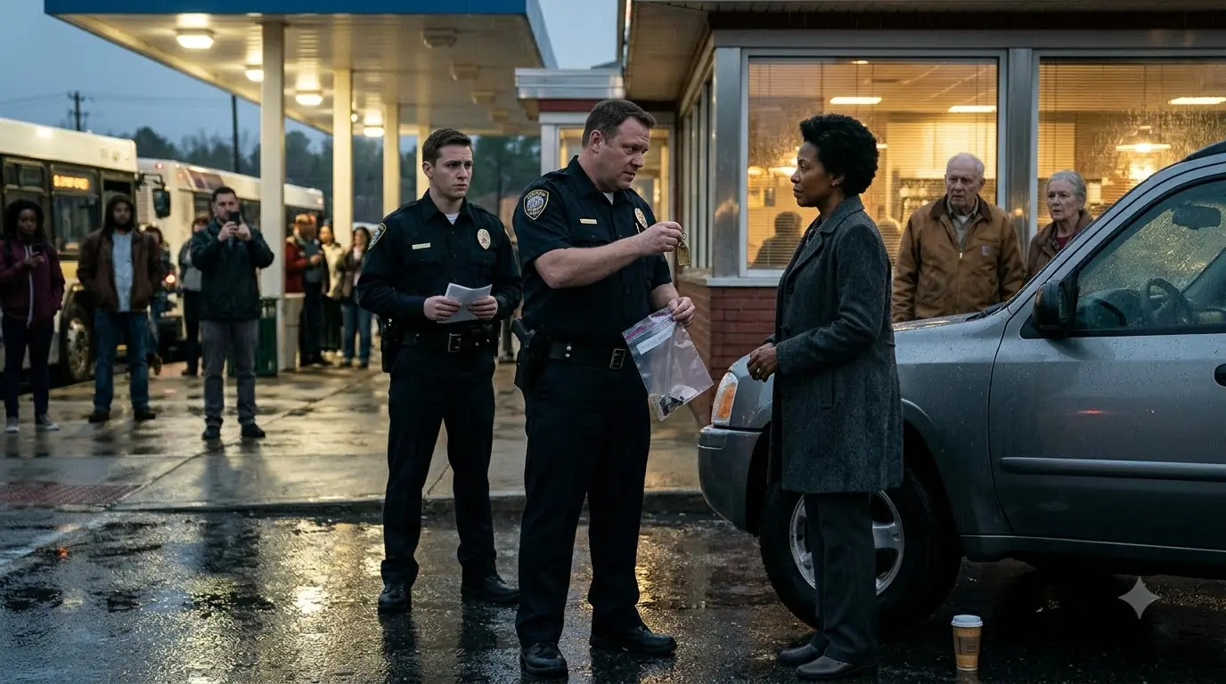 Officer Handcuffed a Woman Over a Brass Tag — Then A Man Arrived at the Station