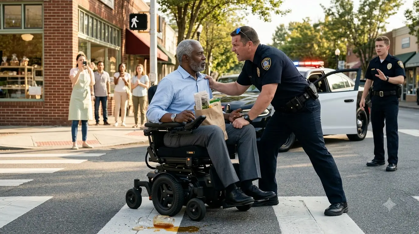 Cop Assaults Disabled Man In Wheelchair — Then Learns Who He Is