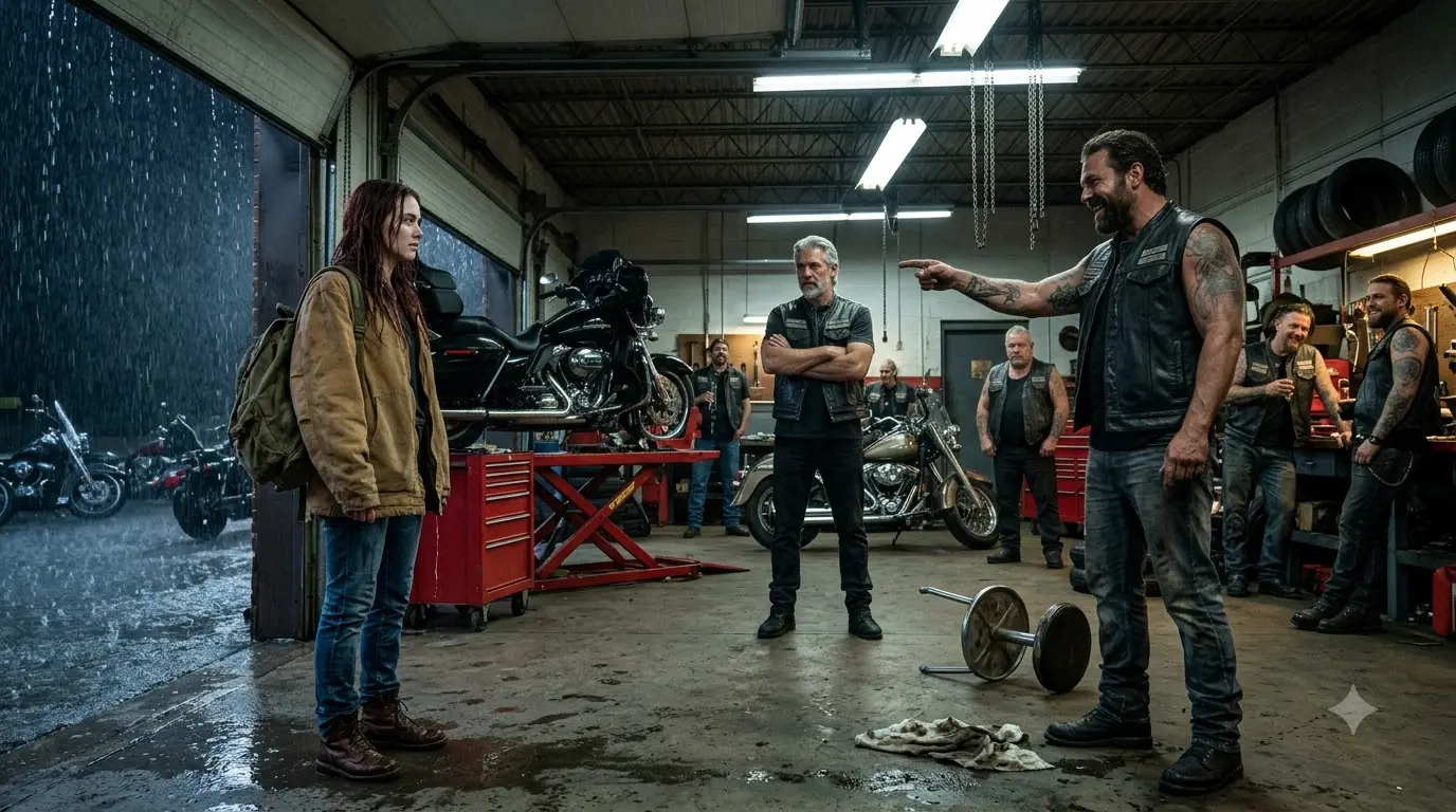 "Can I Work Here?" A Scarred 24-Year-Old Walked Into the Biker Garage — What They Found Inside Stunned Them