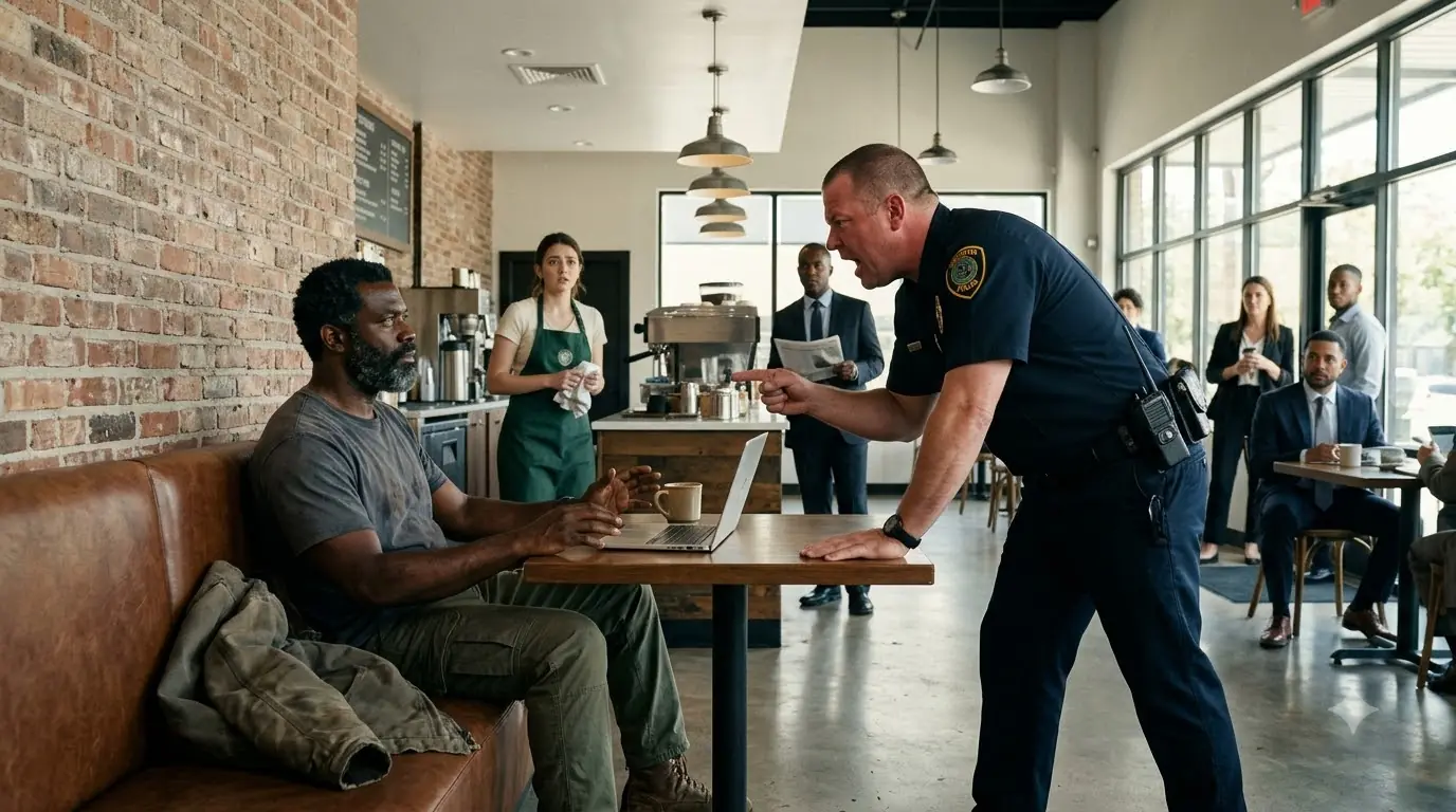 Racist Officer Harasses A Man at a Coffee Shop in Houston, Texas — Didn’t Know Who He Was