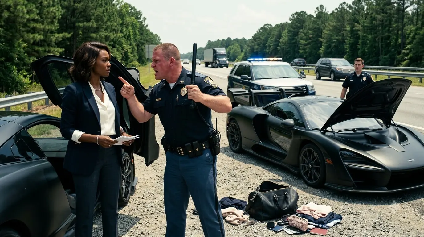 A Cop Smashed My $1.2 Million McLaren and Called Me a Thief — Then He Saw My ID and Begged for Mercy
