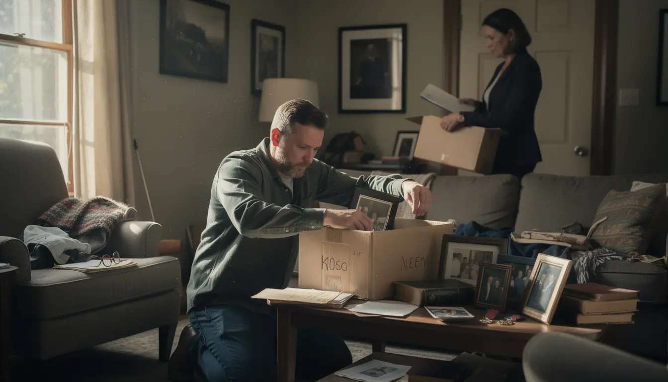 He Packed His Father's Memories Into Cardboard Boxes — Then a Woman Walked In With Court Papers