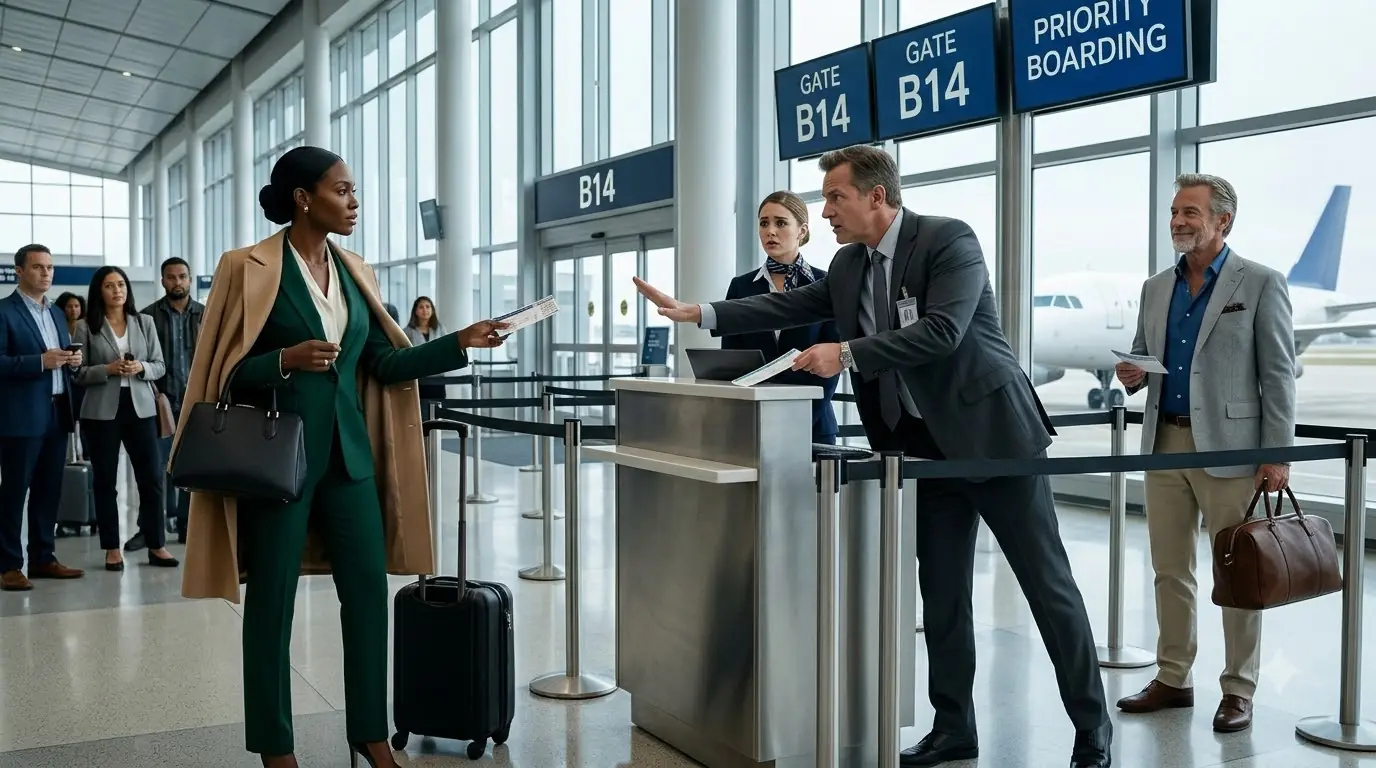 Gate Agent Gave A Woman's First-Class Seat to a VIP — Then Learned She Was the Airline's New Chair