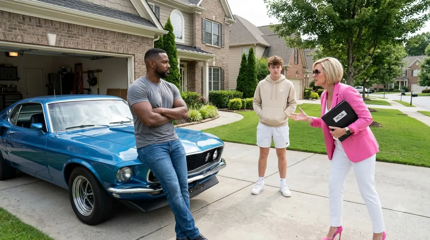 HOA President Ordered Her Son to Kick My Classic Mustang — Then I Showed Them My Sheriff’s Badge
