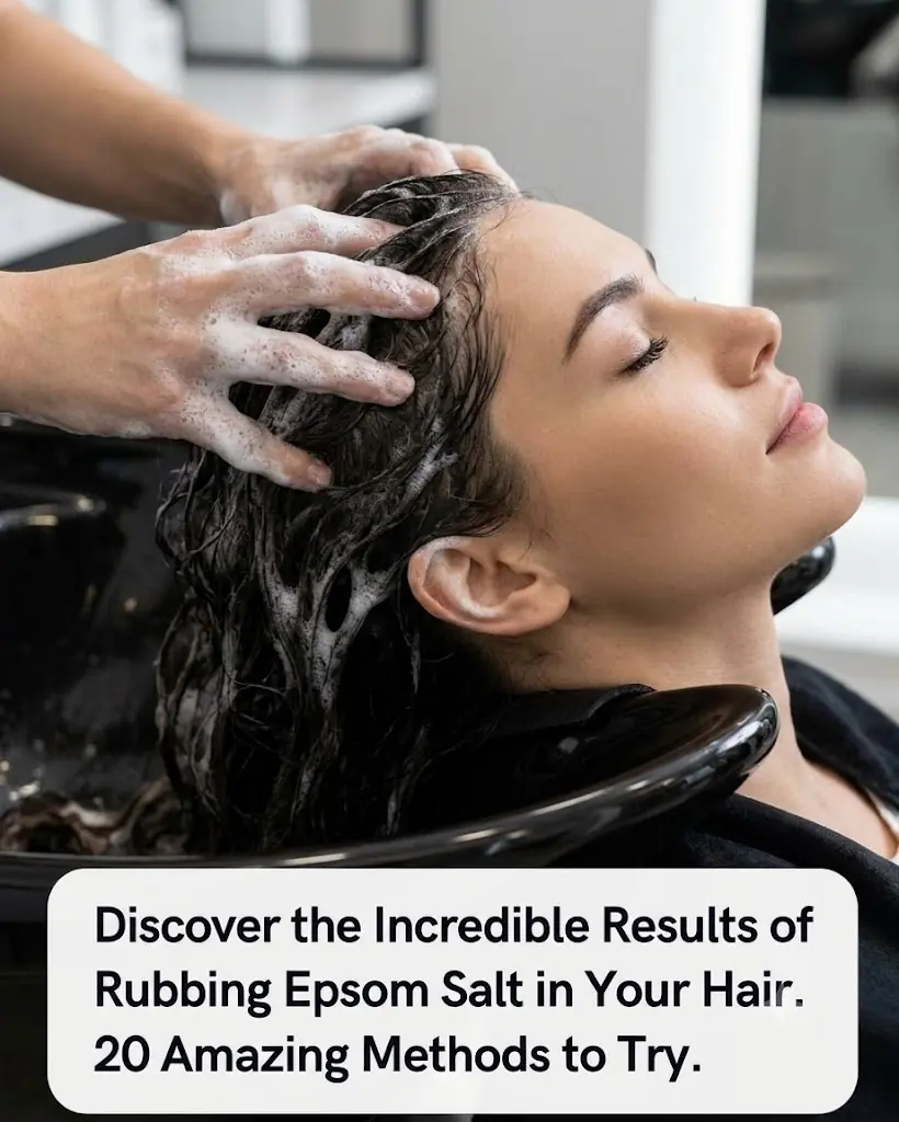 If you rub Epsom salt into your hair, this is the effect. 20 ways to use it