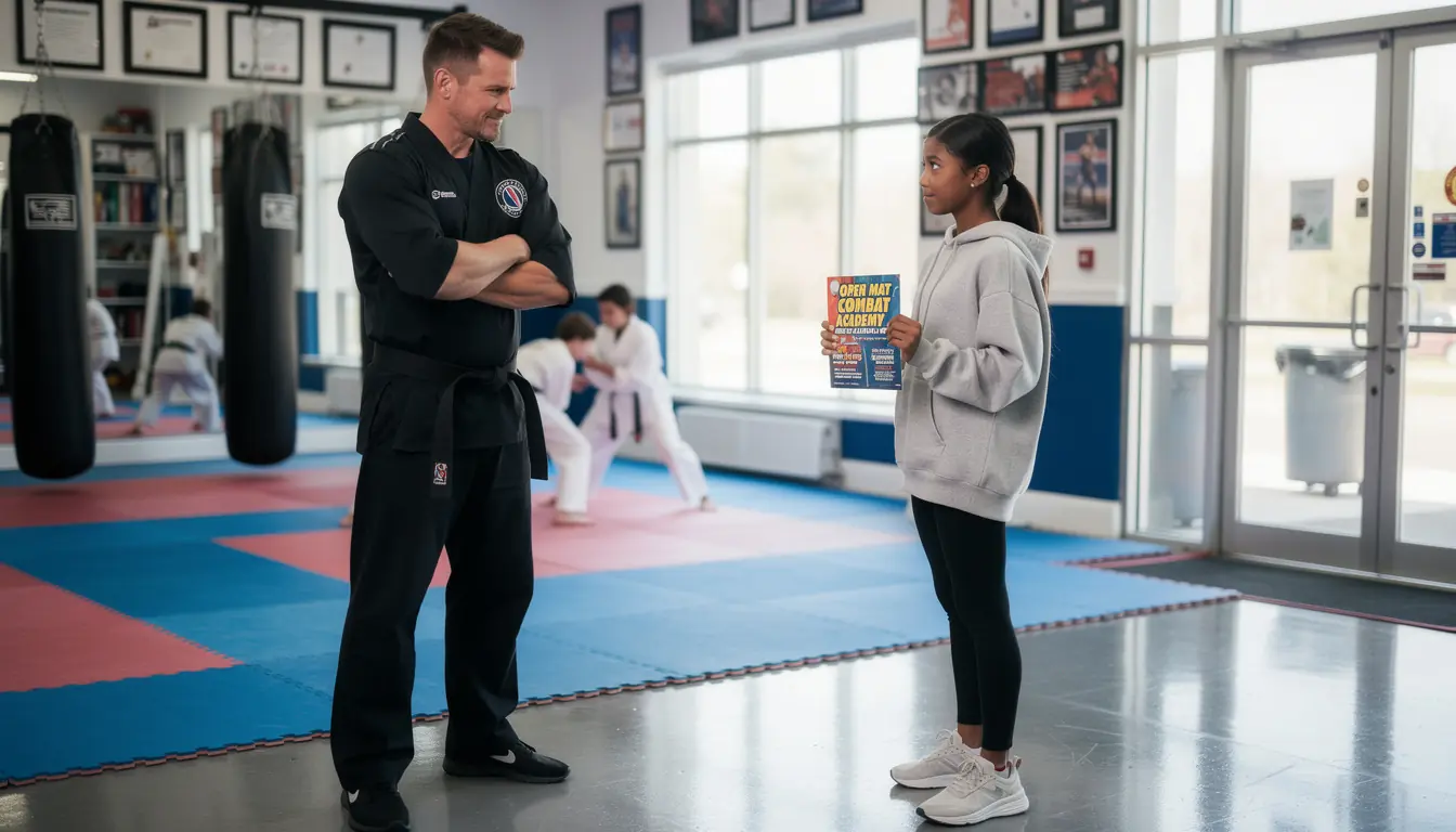 Black Belt Sneers Too Small to Fight at Black Girl — His Hand Shakes as She Removes Her Jack