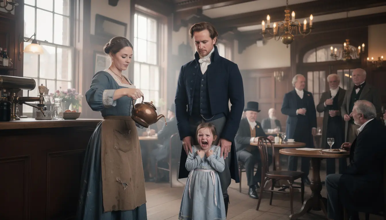 “Does Anyone Here Speak Russian?” the Duke Asked — His Little Girl Pointed at the Maid Serving Coffee