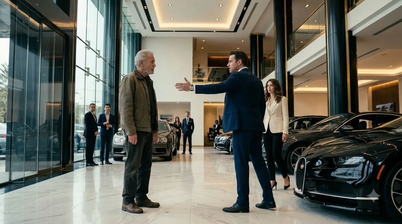 A Saleswoman Humiliated a Poor Man at the Car Dealership — Unaware He Was a Billionaire