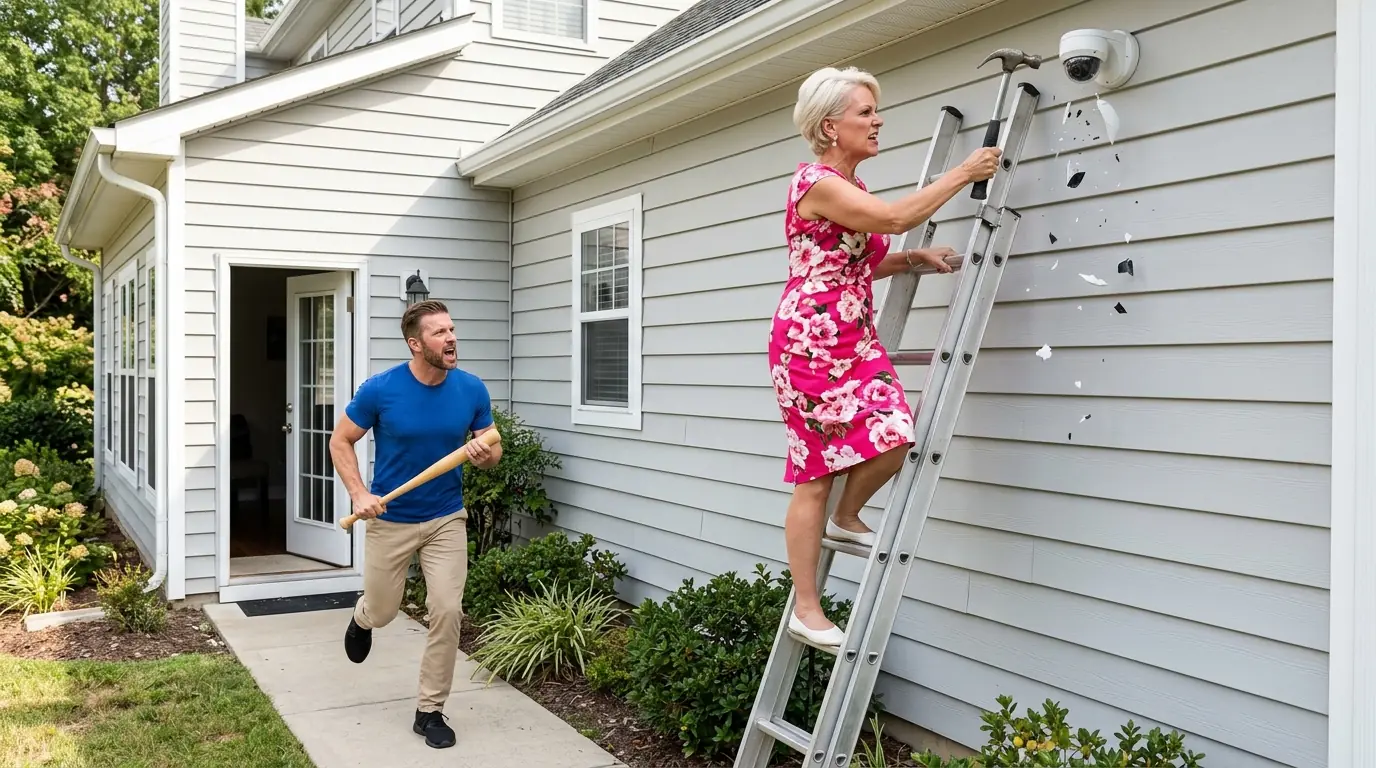 She Smashed My Security Camera With a Hammer — She Had Been in My Backyard After Midnight