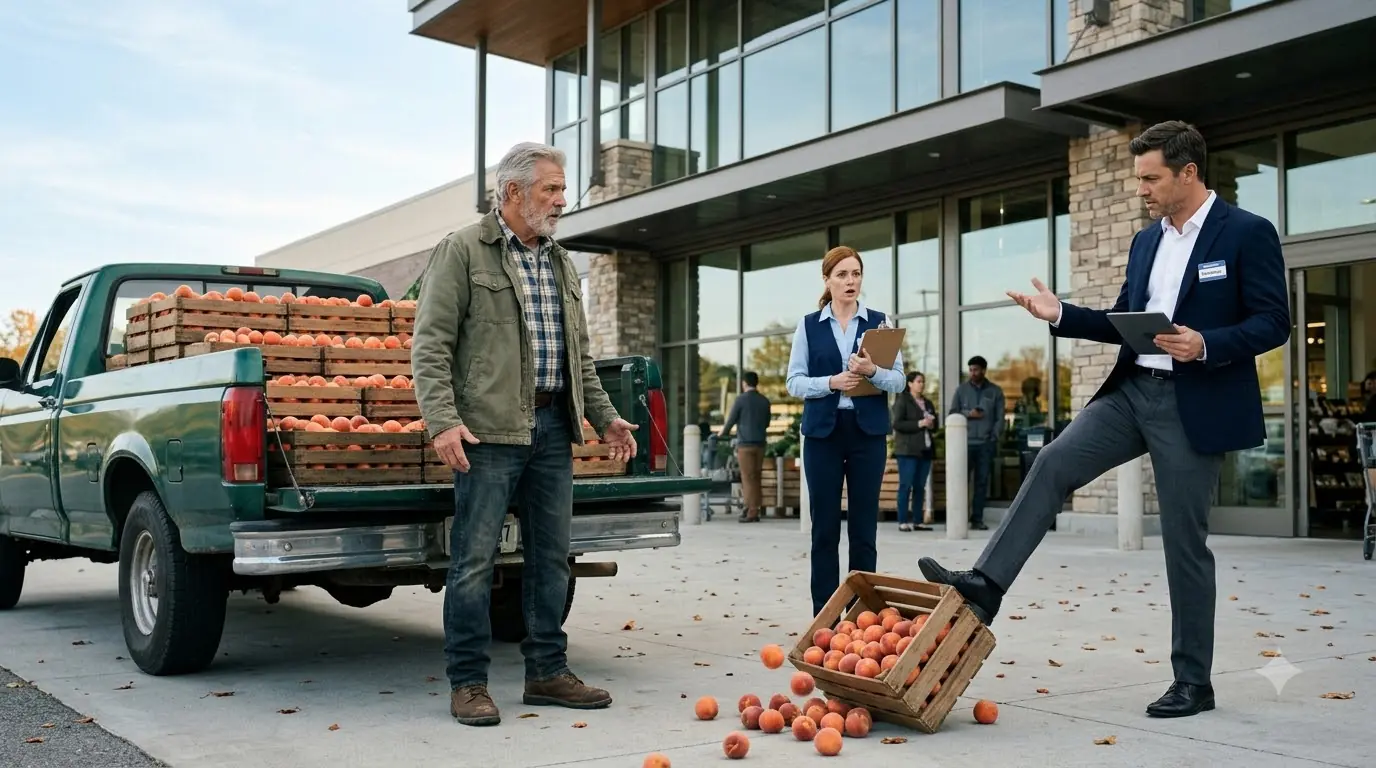 A Manager Crushed a Farmer’s Peach — 14 Farms Stopped Delivering