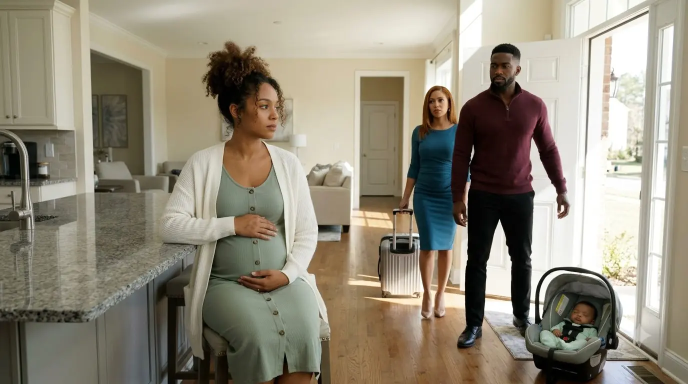 He Brought His Mistress and a Baby to Evict His Pregnant Wife — She Was Waiting at the Kitchen Island