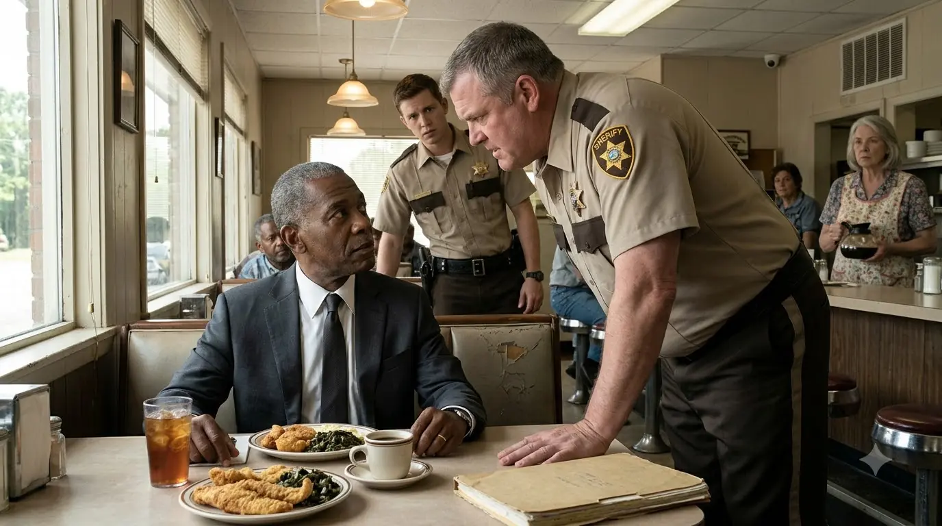 Arrogant Sheriff Arrests A Man at Lunch — Then Went Pale When He Received A Call