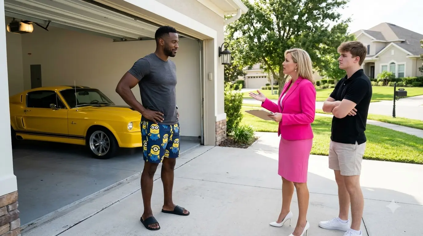 HOA Karen Sneaked Behind a Homeowner’s Mustang — Her Son Demanded the Keys Before Police Arrived