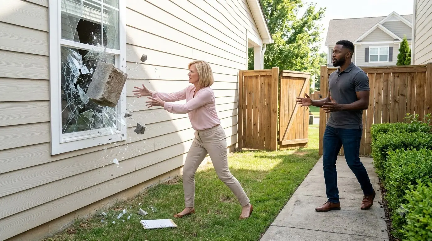 HOA President Smashed a Window to Threaten a Homeowner — Then Two Men Stepped Onto the Porch