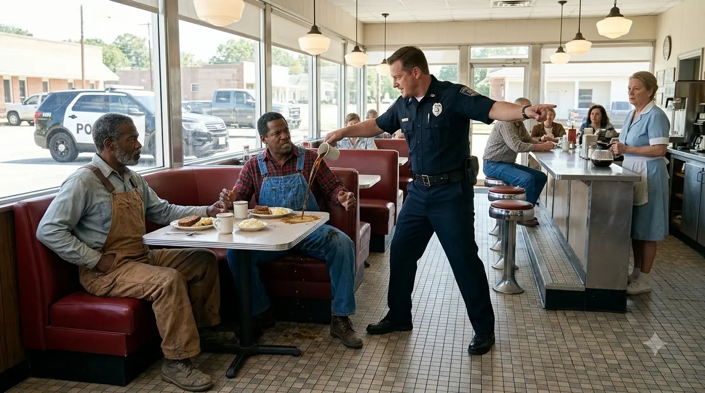 Cop Said “Get Out” At Two Farmers In A Diner — Unknown Both Were Investigating Him