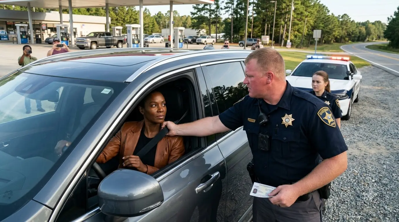Cop Slammed His Cruiser Into a Woman's Car — His Smirk Died as 11 Armored Vehicles Rolled