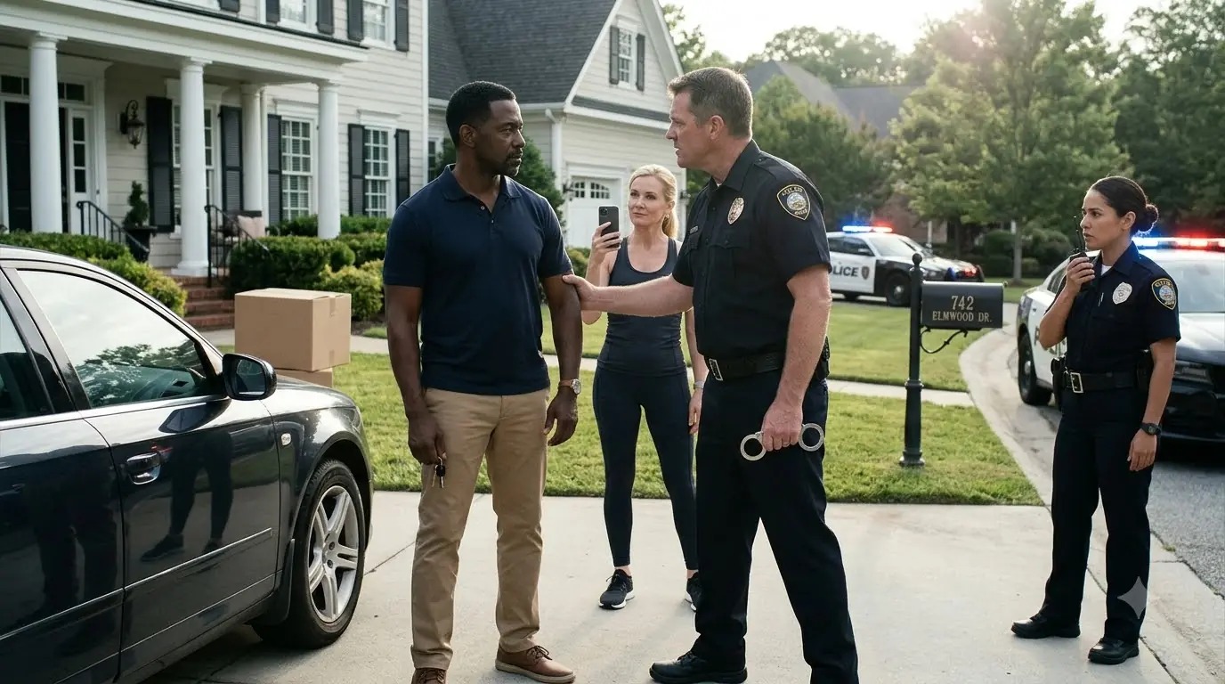 Rich Woman Blocks A Man From Entering His Own House, Calls Cops — Unaware He's New Lead