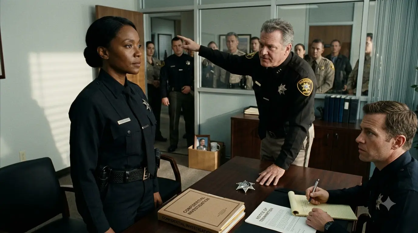 Police Chief Gloated as He Fired a Female Officer — The Next Day, She Sat in His Chair