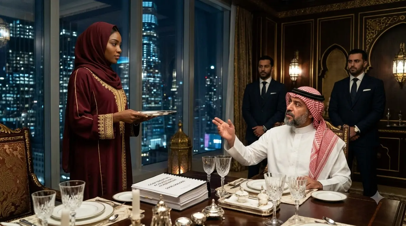 A Billionaire Laughed a Waitress’s Arabic at a $900 Million Dinner — Then She Asked One Question He Couldn’t Ignore