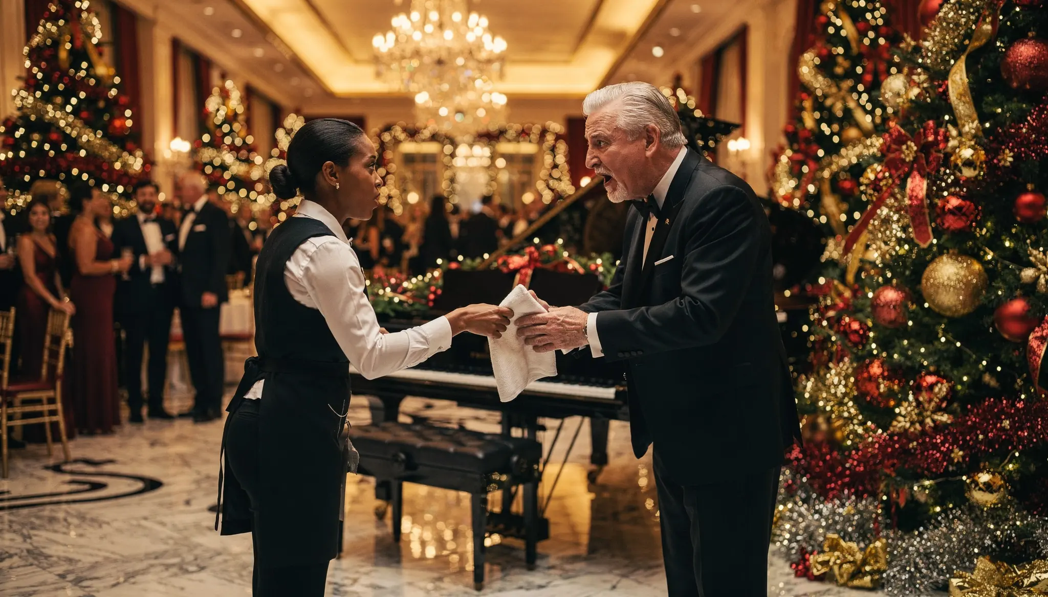 Billionaire Forced a Black Waitress to Play Piano at Gala to Mock Her — She Stunned Everyone