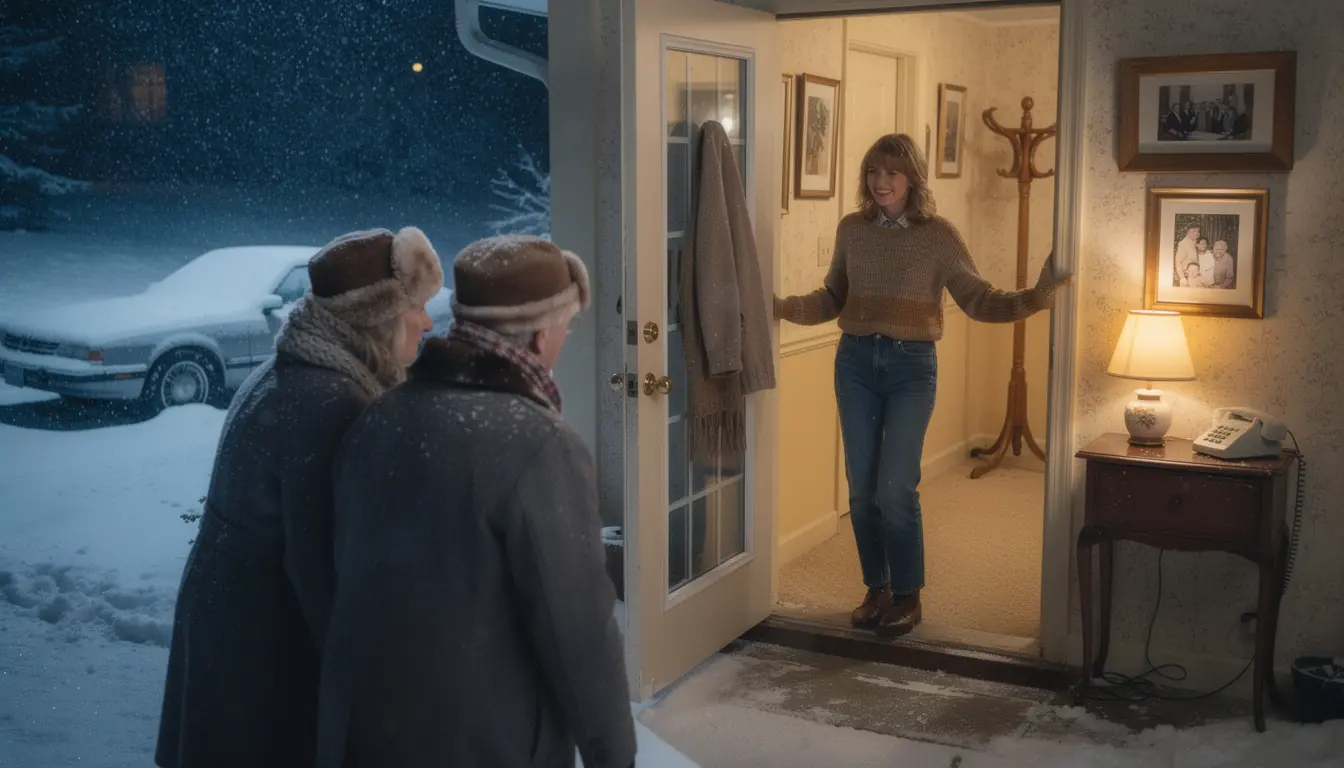 She Welcomed an Elderly Couple Into Her Home During a Snowstorm — Then the Woman Opened a Silver Locket