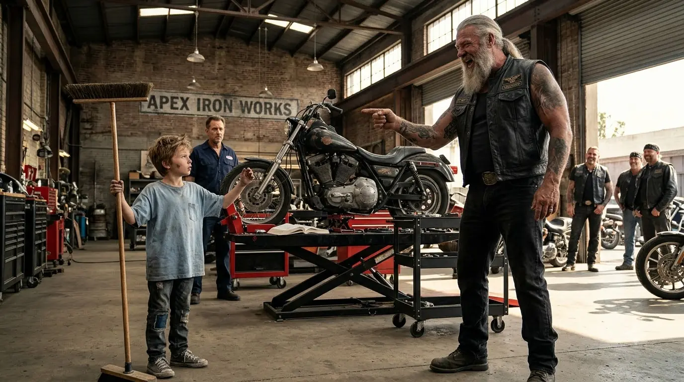 Mechanics Gave Up on a 40-Year-Old Hells Angels Bike — A 8 year old Poor Boy Said, “I’ll Fix It.”