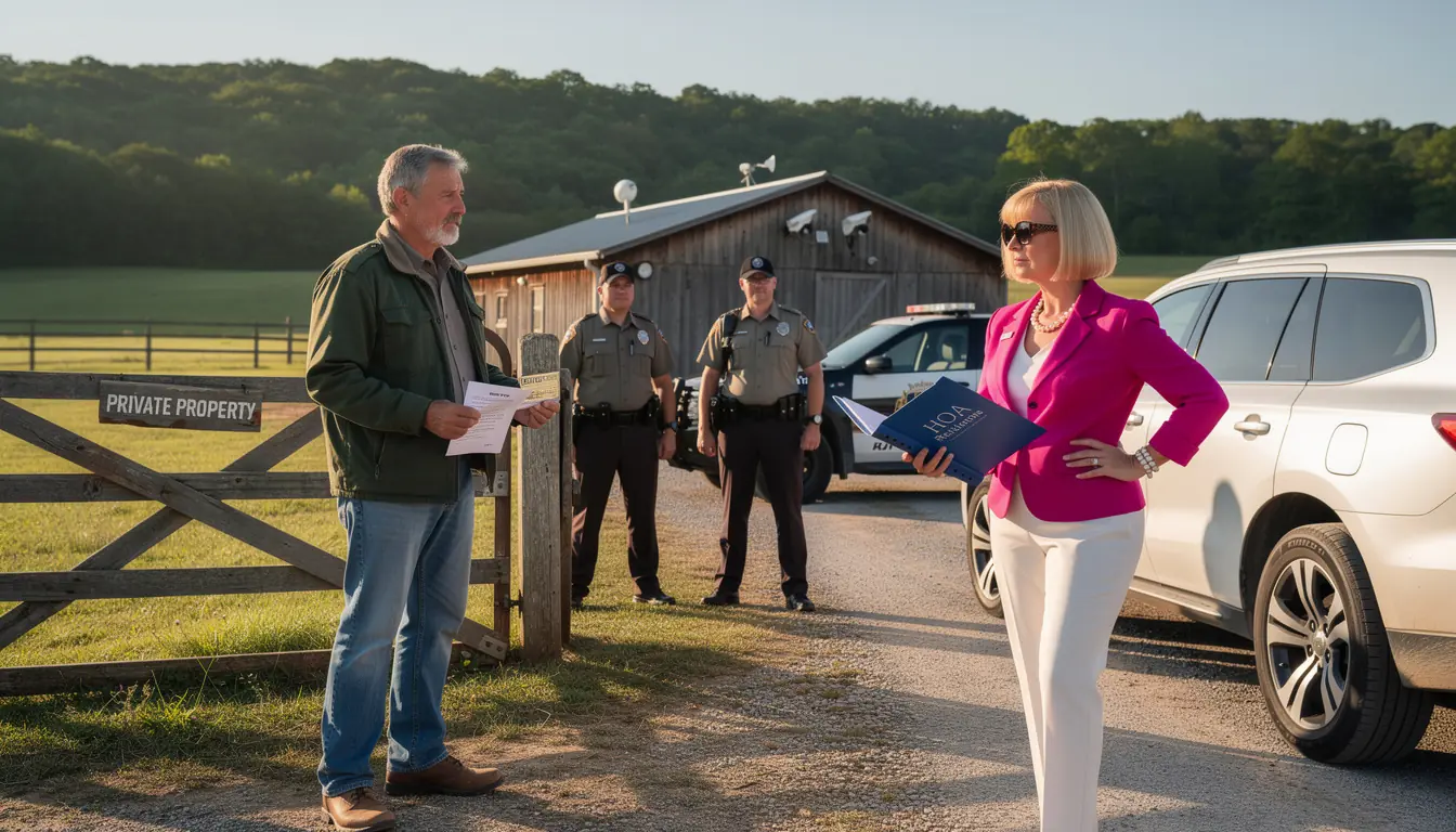 HOA Karen Reported Me for Hunting on My Own Land — The Wildlife Officers Asked Her to Leave