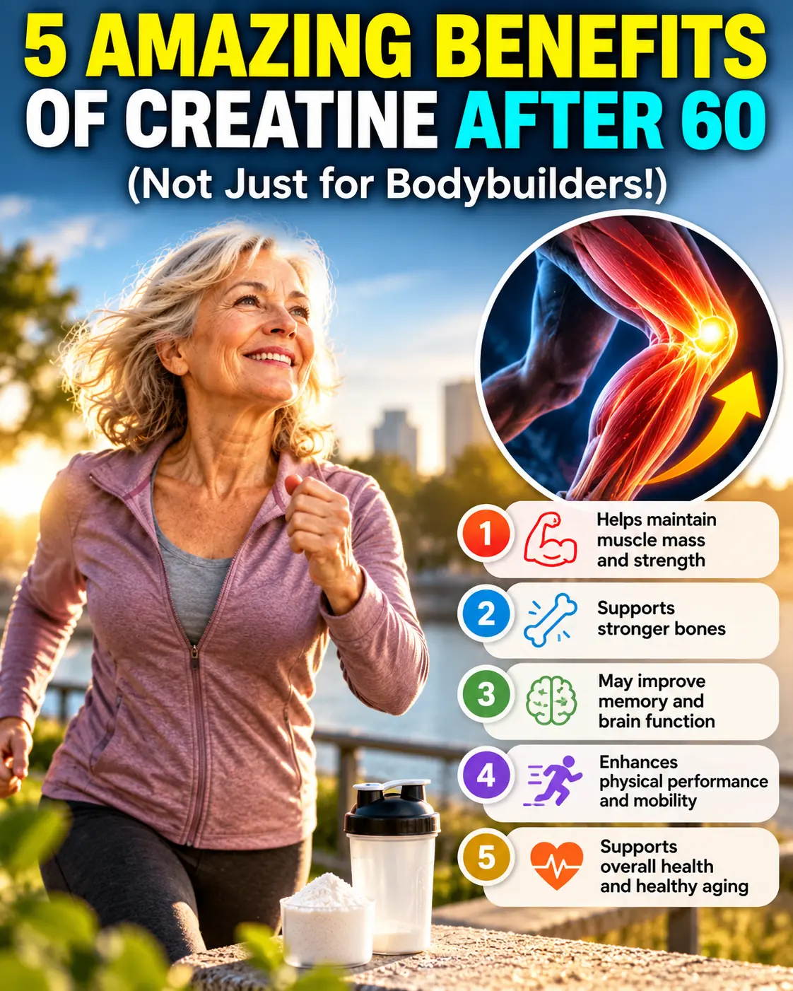 Think Creatine Is Only for Bodybuilders? 5 Potential Benefits for Adults Over 60, Plus How Much to Take