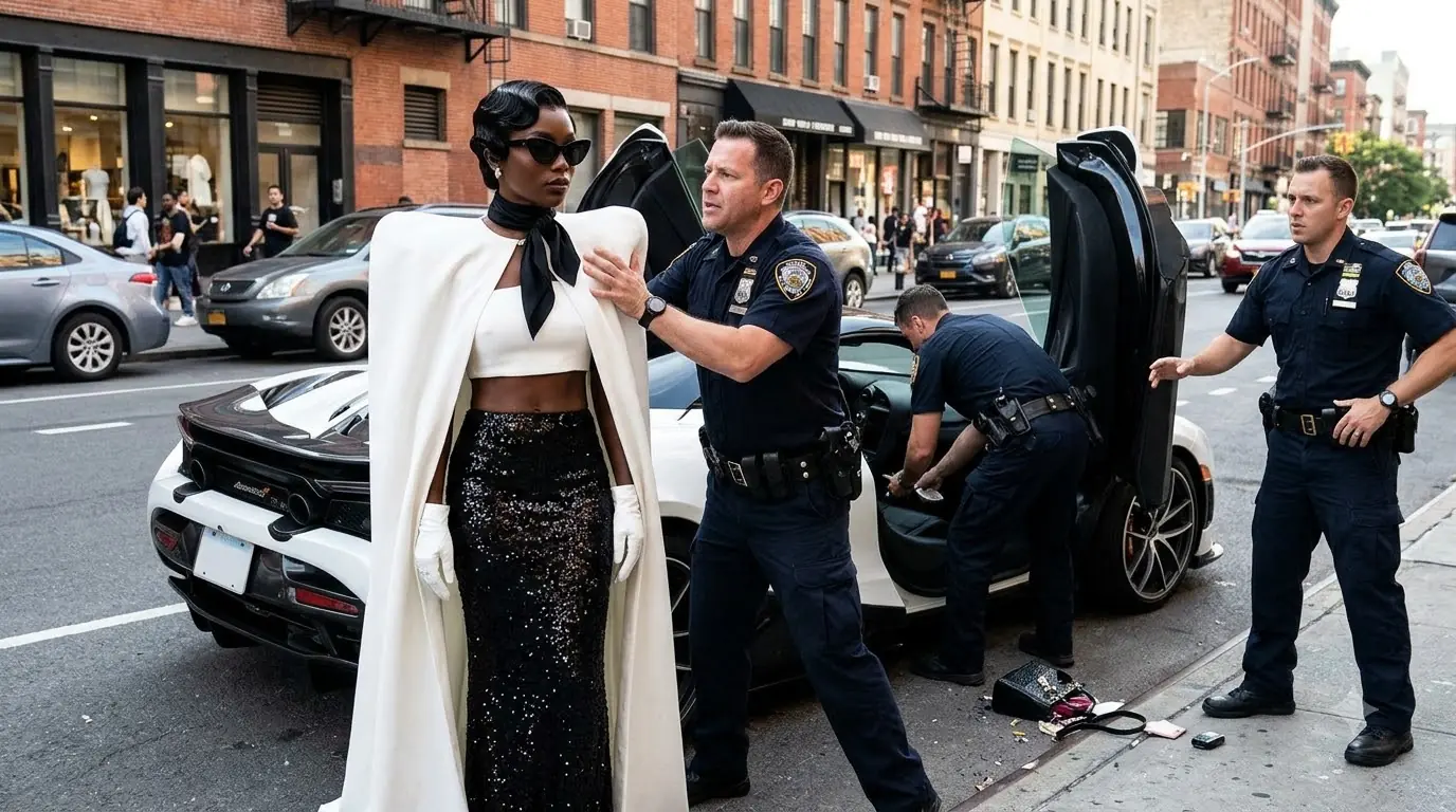 Three Cops Tore Apart a CEO’s Luxury Supercar — She Watched Every Move Without Saying Why