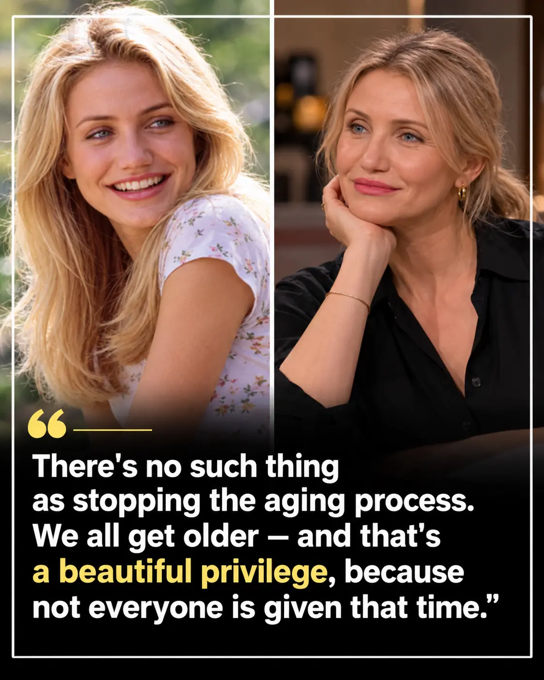 Cameron Diaz Shares a Powerful Reminder That Growing Older Is a Privilege, Not Something to Fear ❤️